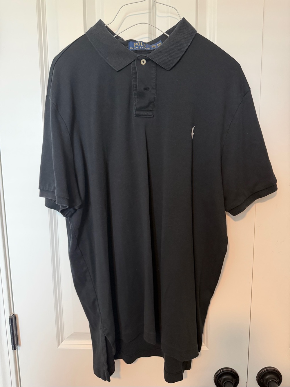 Ralph Lauren Black Men's Polo Shirt with Embroidered Pony